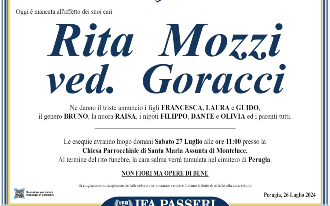 Rita Mozzi ved. Goracci