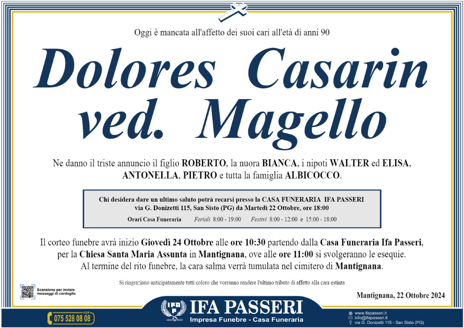 Dolores Casarin ved. Magello