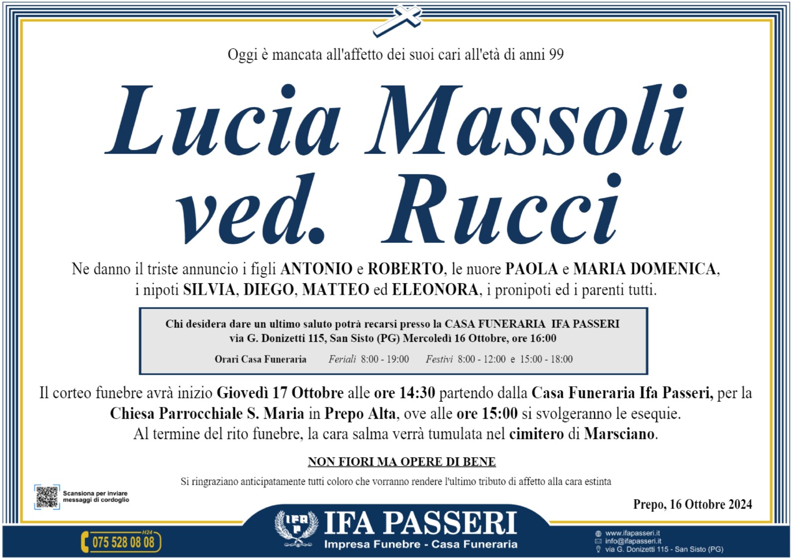 Lucia Massoli ved. Rucci