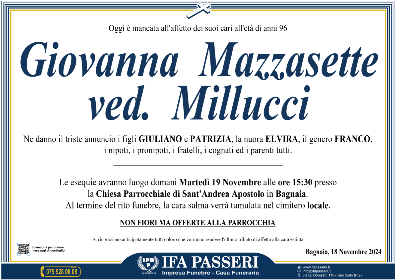 Giovanna Mazzasette ved. Millucci