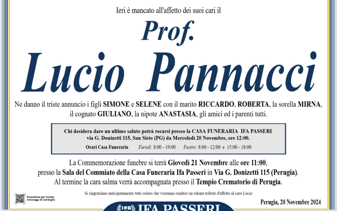 Prof. Lucio Pannacci