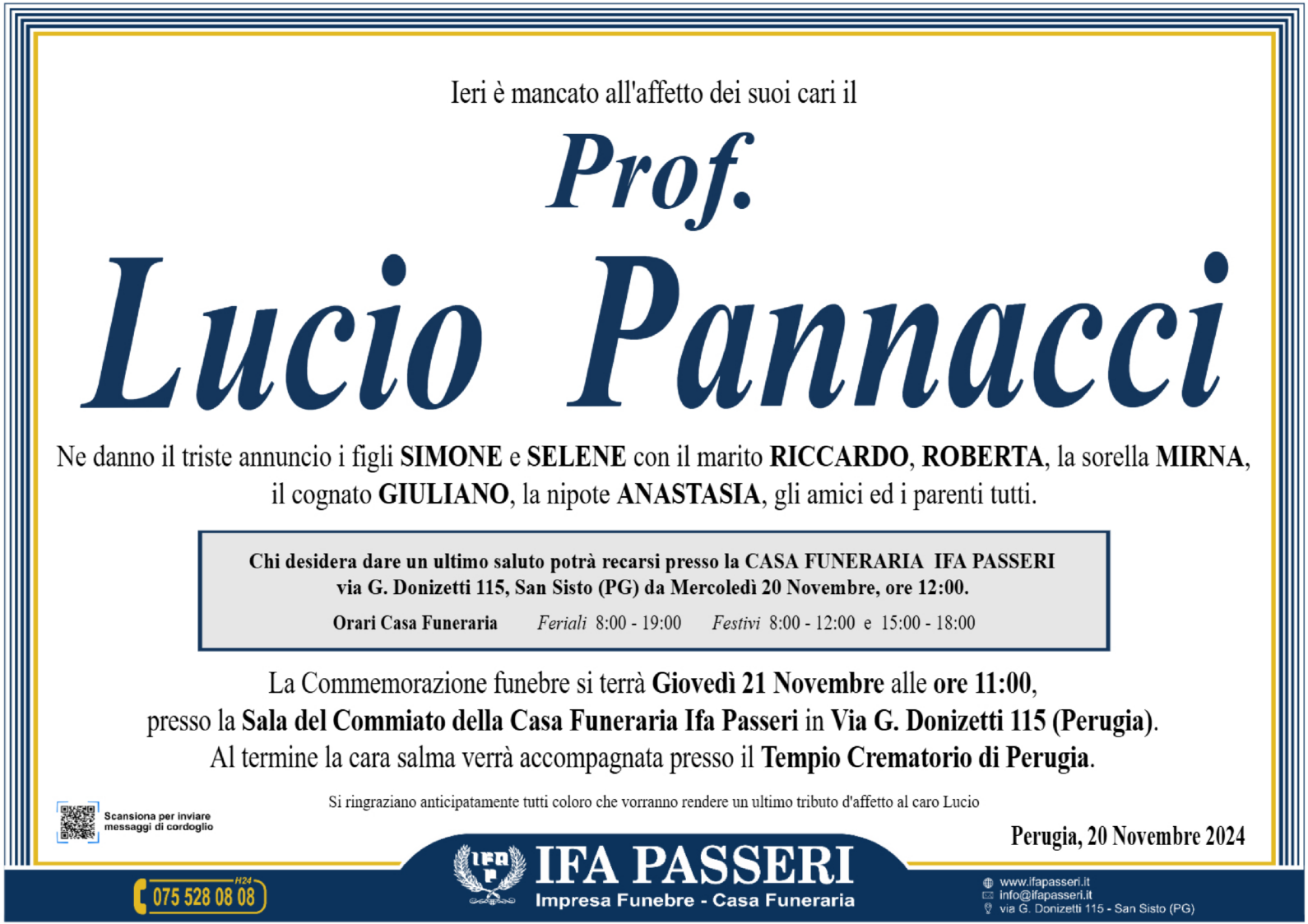 Prof. Lucio Pannacci