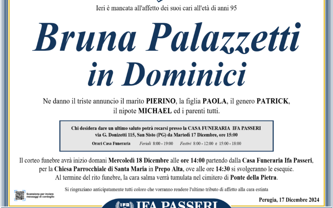 Bruna Palazzetti in Dominici