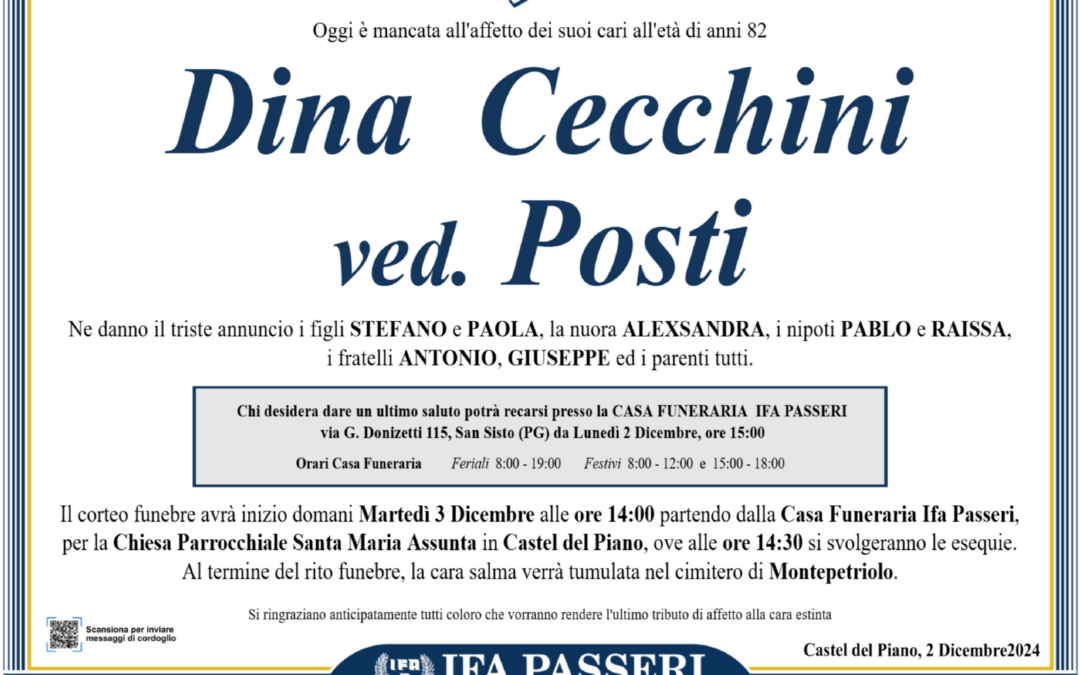 Dina Cecchini ved. Posti