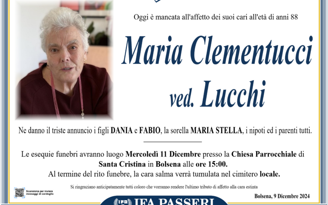 Maria Clementucci ved. Lucchi