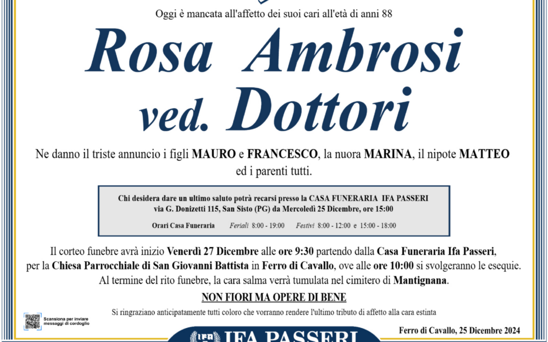 Rosa Ambrosi ved. Dottori