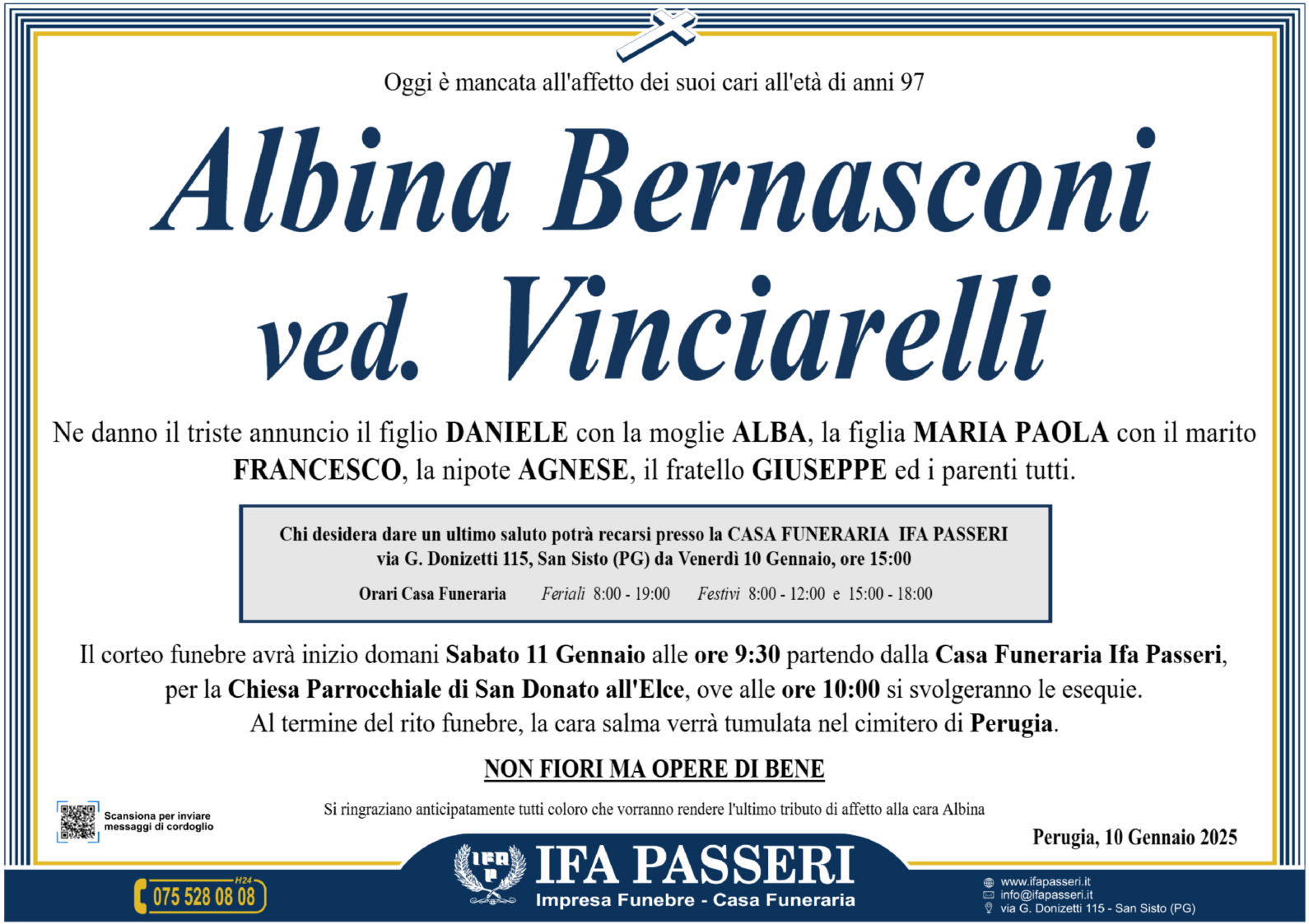 Albina Bernasconi ved. Vinciarelli