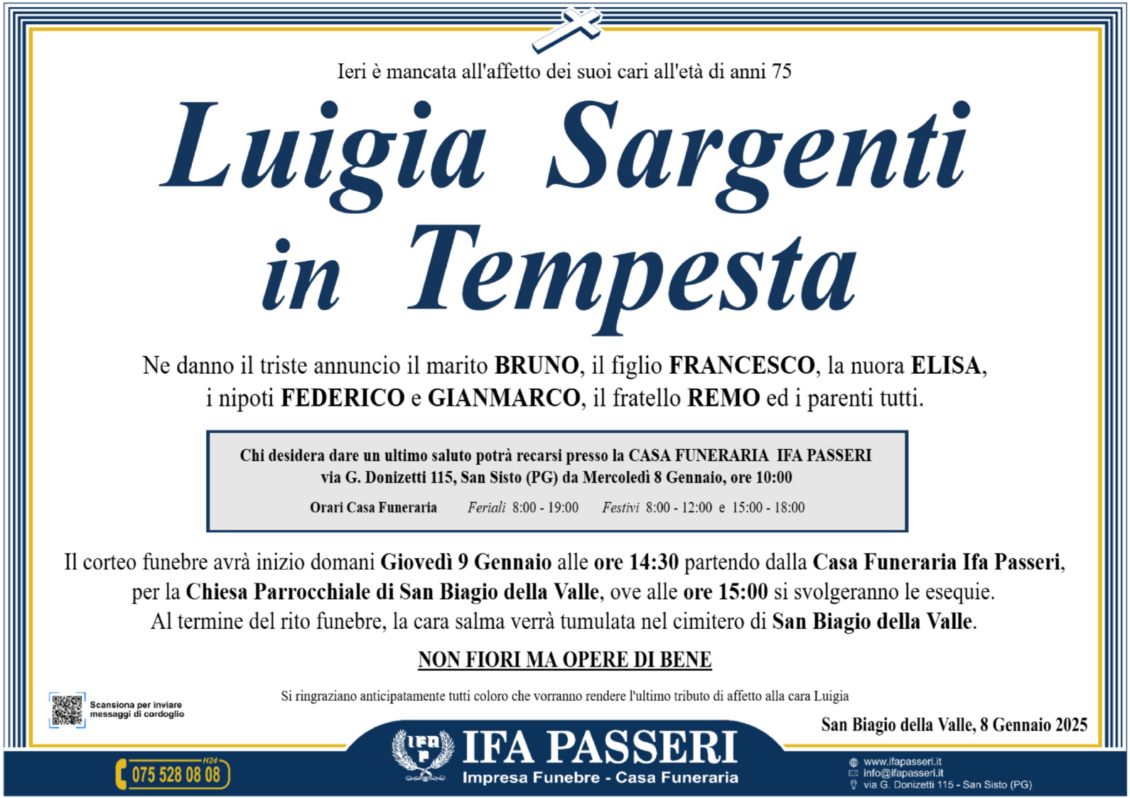 Luigia Sargenti in Tempesta