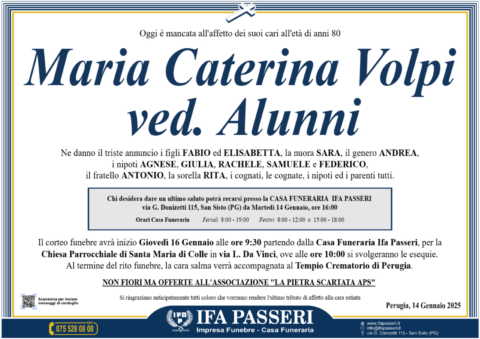 Maria Caterina Volpi ved. Alunni