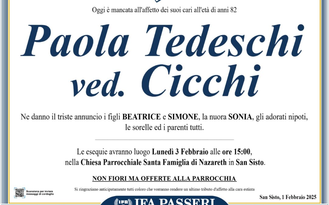Paola Tedeschi ved. Cicchi