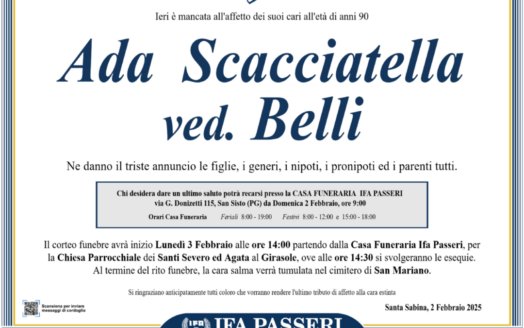 Ada Scacciatella ved. Belli
