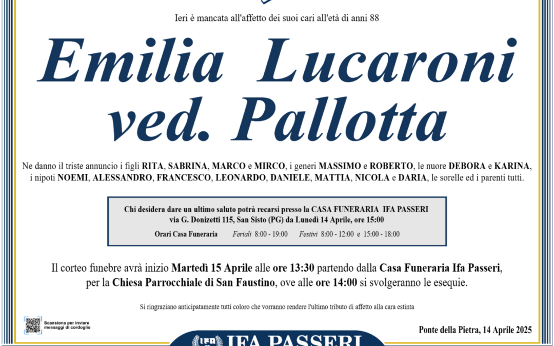 Emilia Lucaroni ved. Pallotta