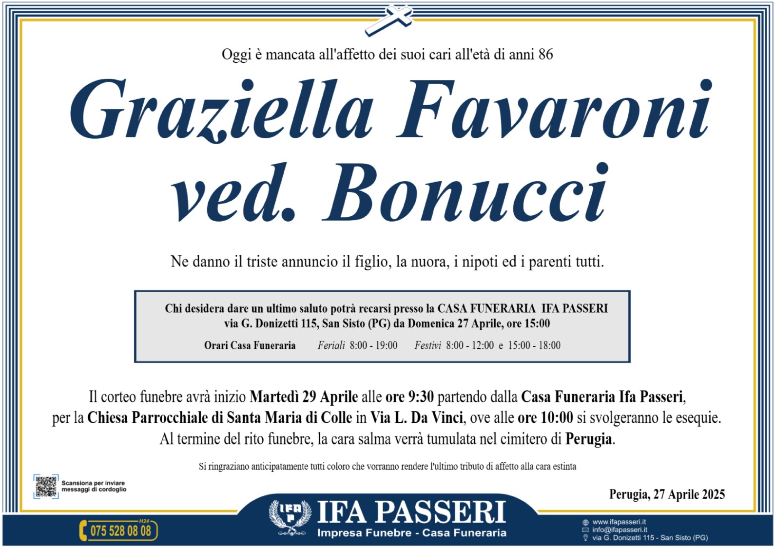 Graziella Favaroni ved. Bonucci