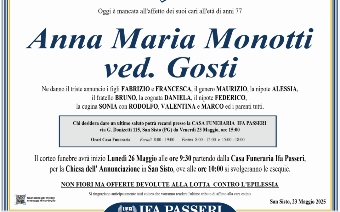 Anna Maria Monotti ved. Gosti