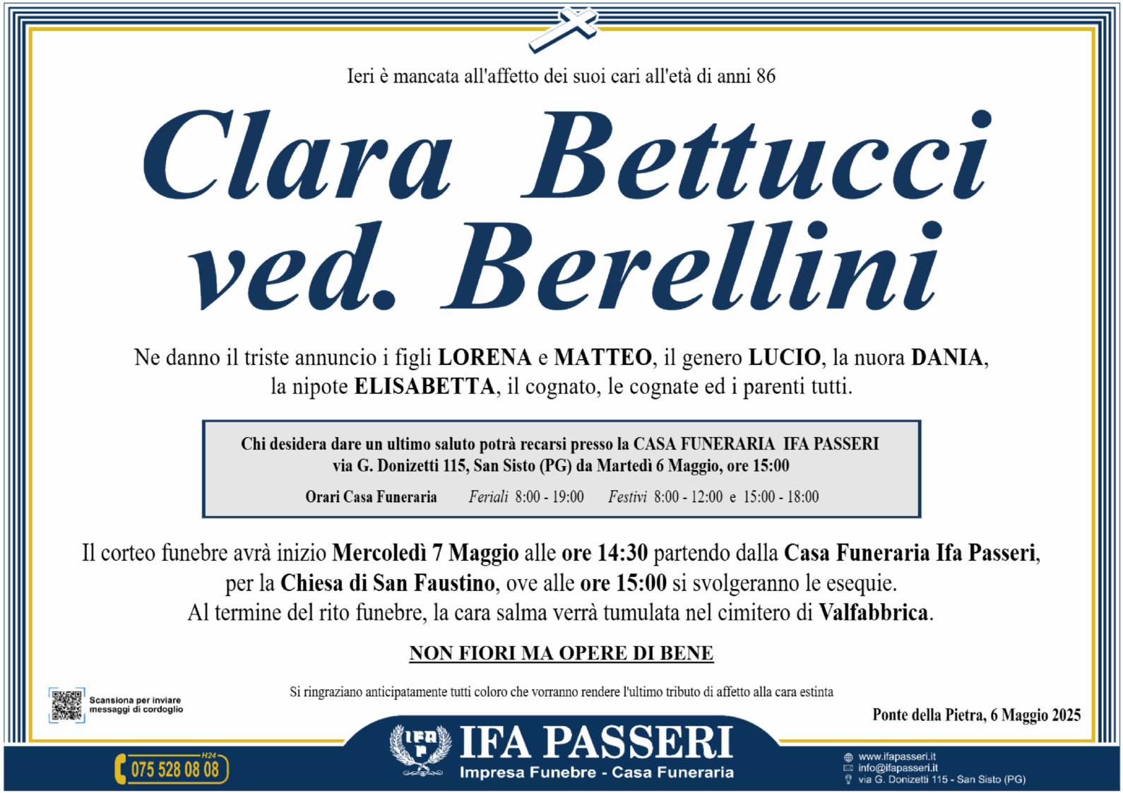 Clara Bettucci ved. Berellini