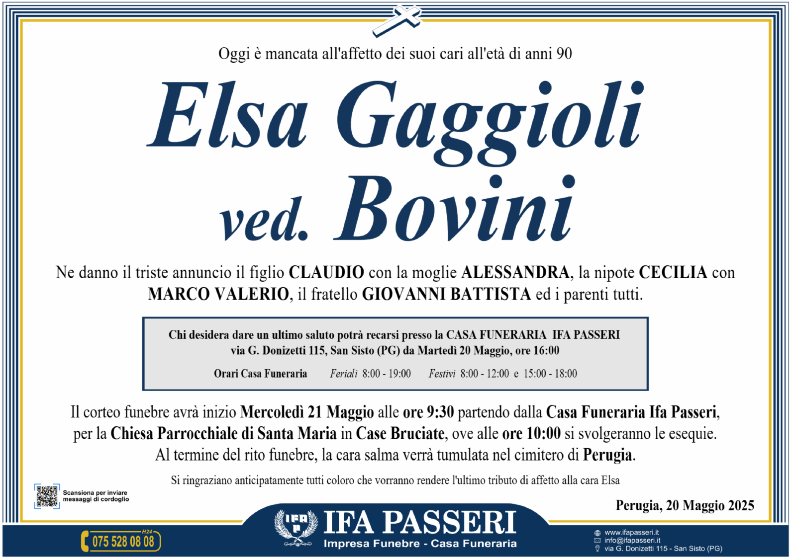 Elsa Gaggioli ved. Bovini