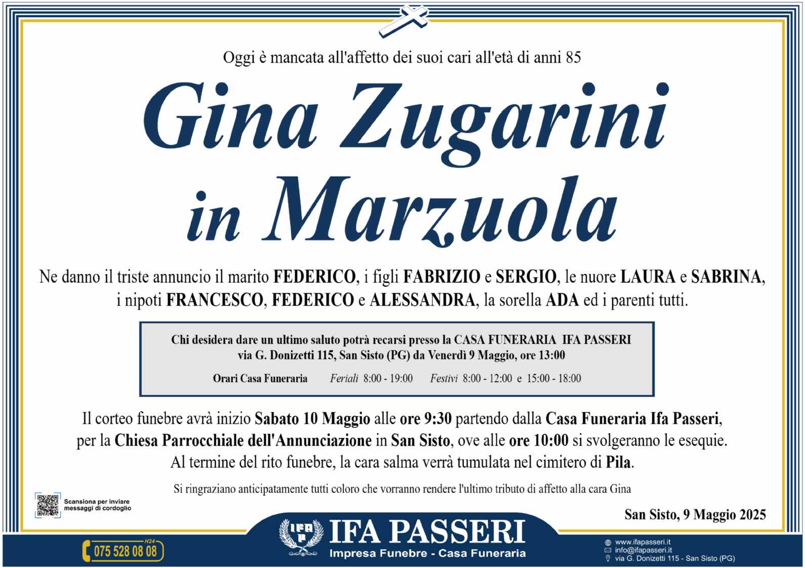 Gina Zugarini in Marzuola