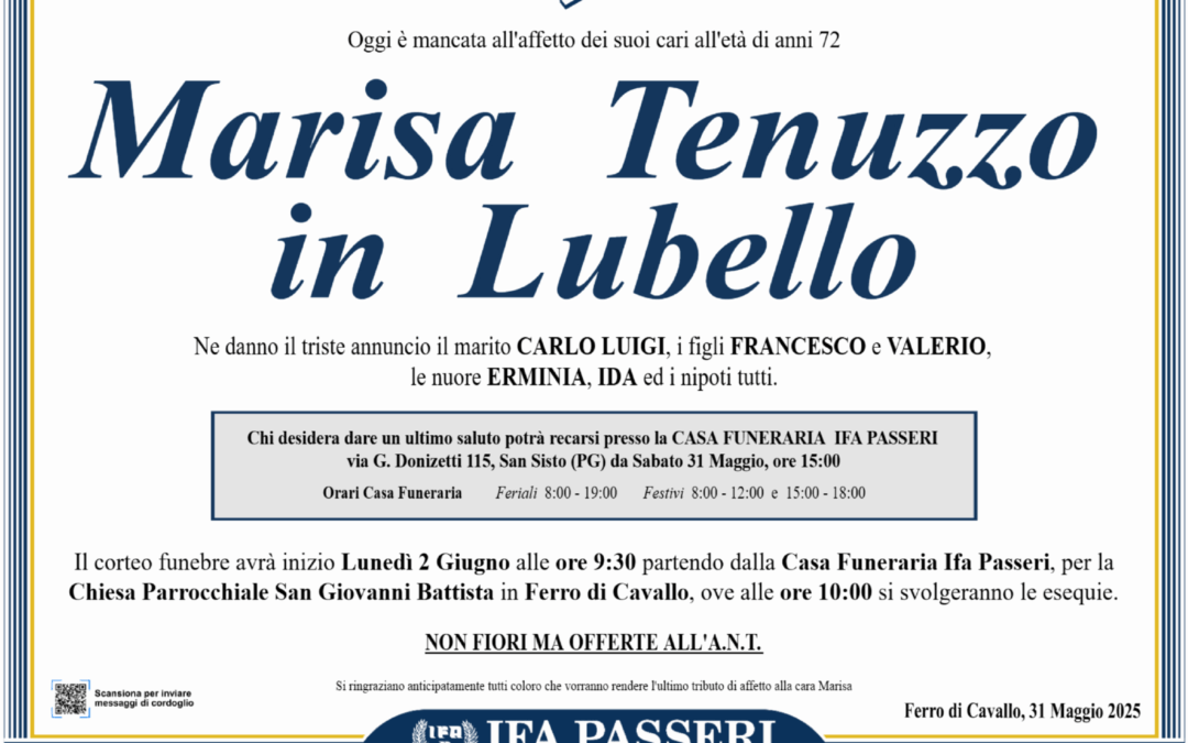 Marisa Tenuzzo in Lubello