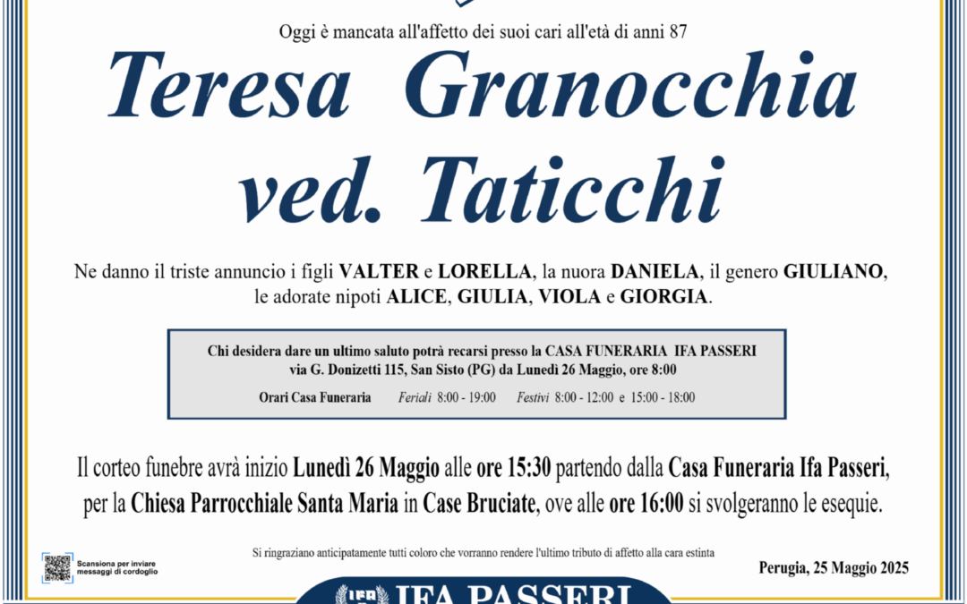 Teresa Granocchia ved. Taticchi