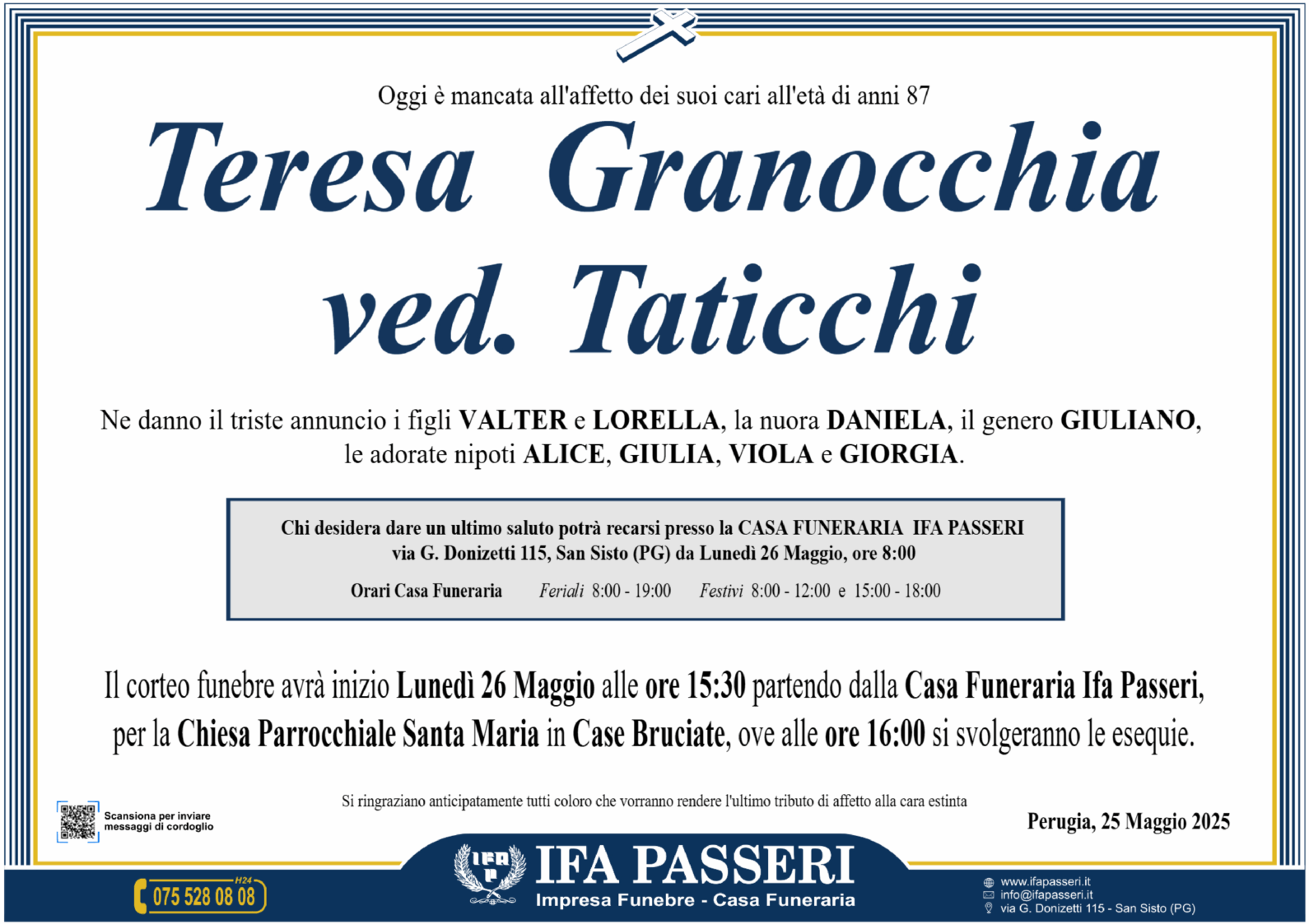Teresa Granocchia ved. Taticchi