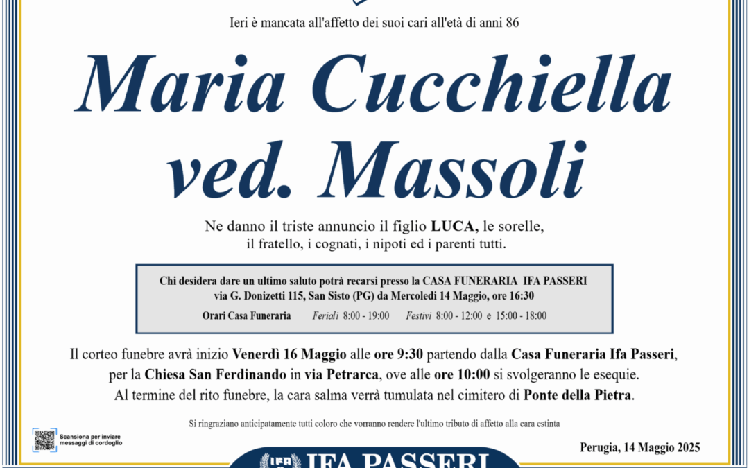 Maria Cucchiella ved. Massoli
