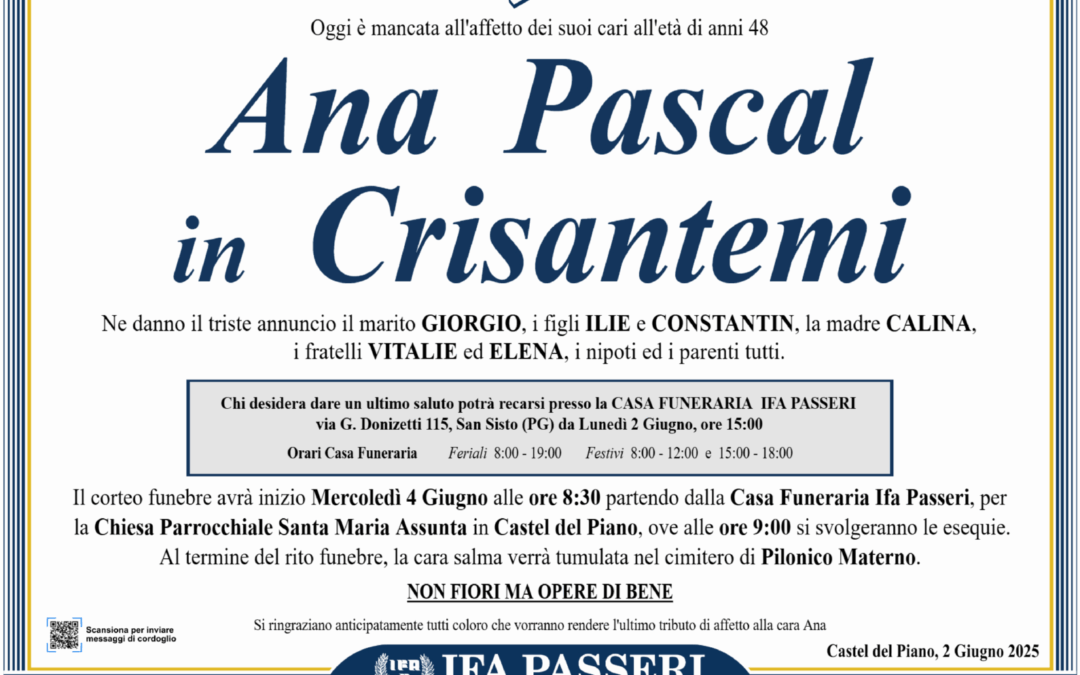 Ana Pascal in Crisantemi