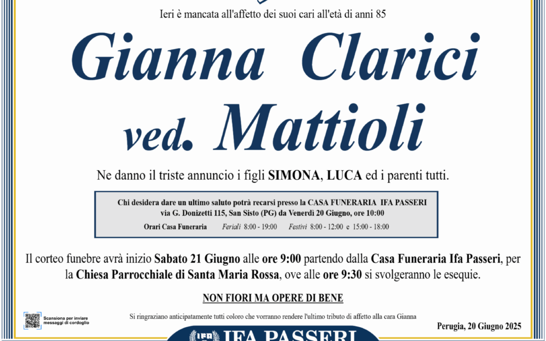 Gianna Clarici ved. Mattioli