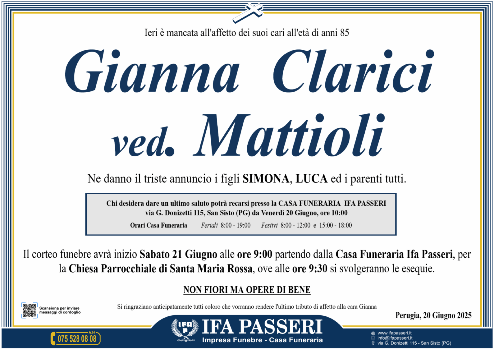 Gianna Clarici ved. Mattioli