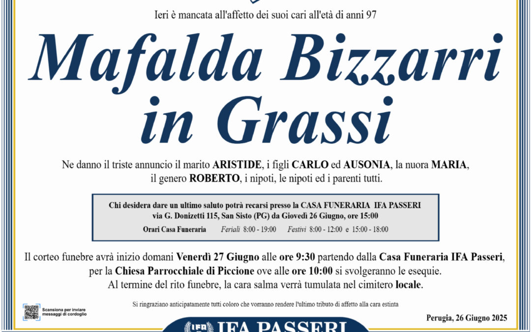 Mafalda Bizzarri in Grassi