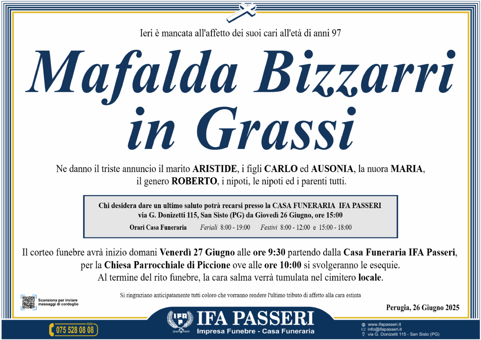 Mafalda Bizzarri in Grassi