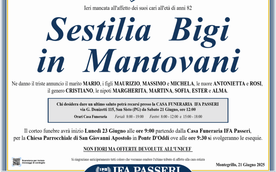 Sestilia Bigi in Mantovani