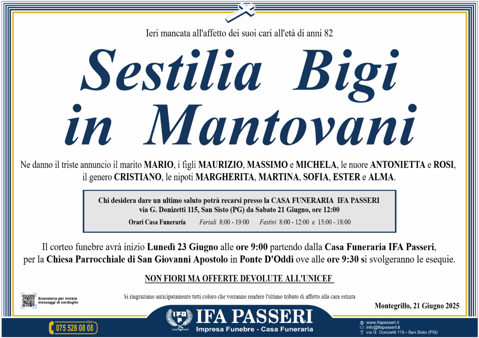 Sestilia Bigi in Mantovani