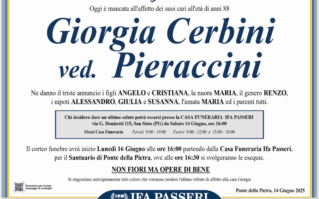 Giorgia Cerbini ved. Pieraccini