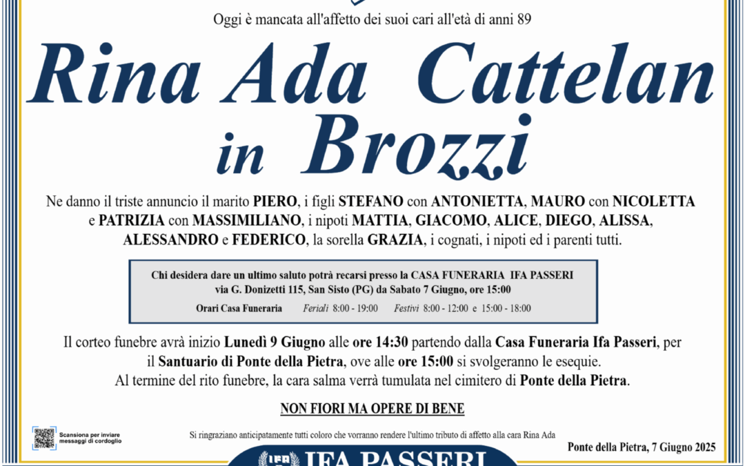Rina Ada Cattelan in Brozzi