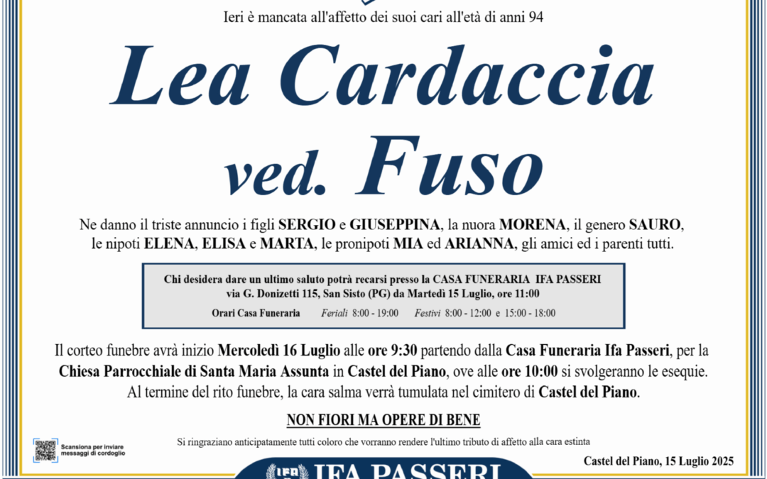 Lea Cardaccia ved. Fuso