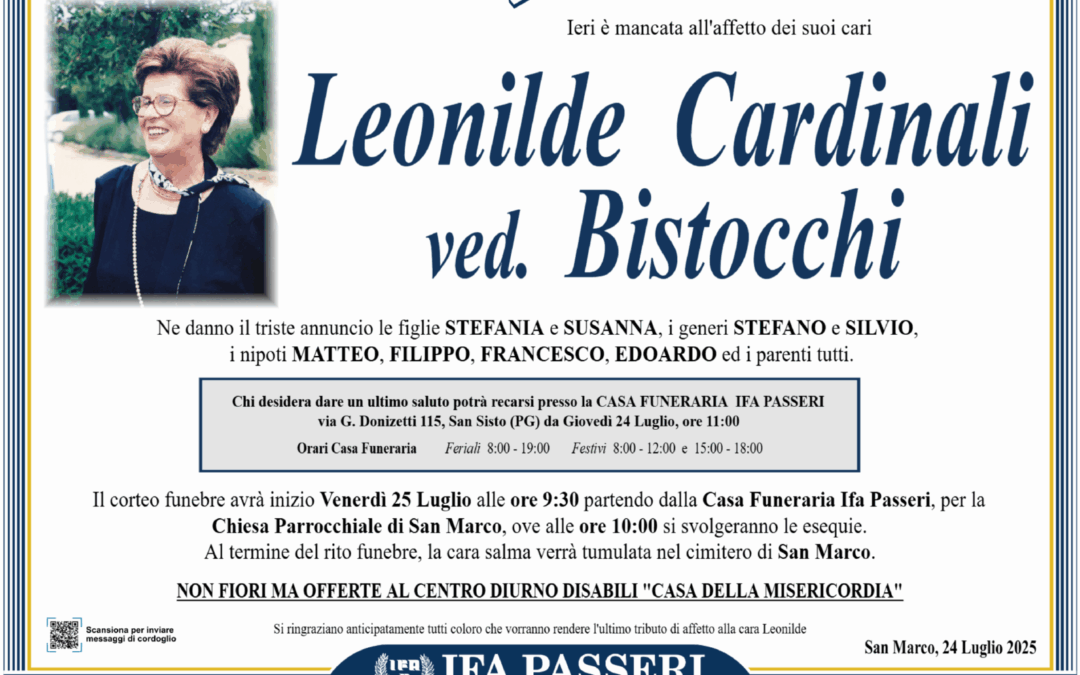Leonilde Cardinali ved. Bistocchi