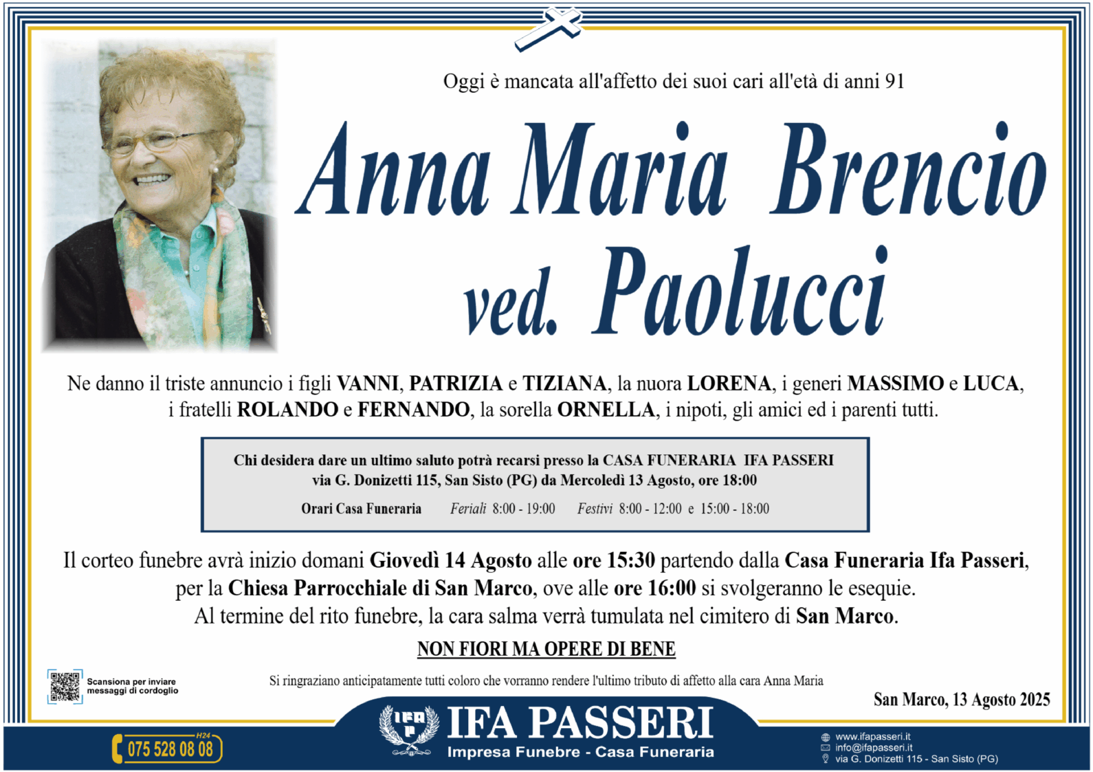 Anna Maria Brencio ved. Paolucci