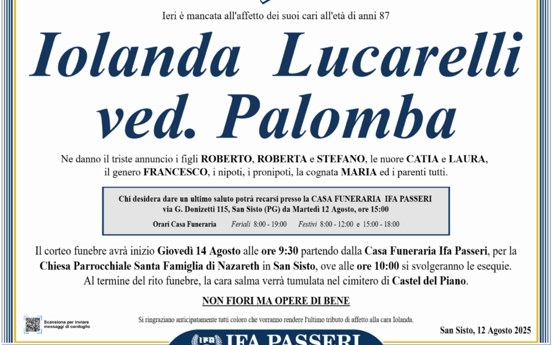 Iolanda Lucarelli ved. Palomba