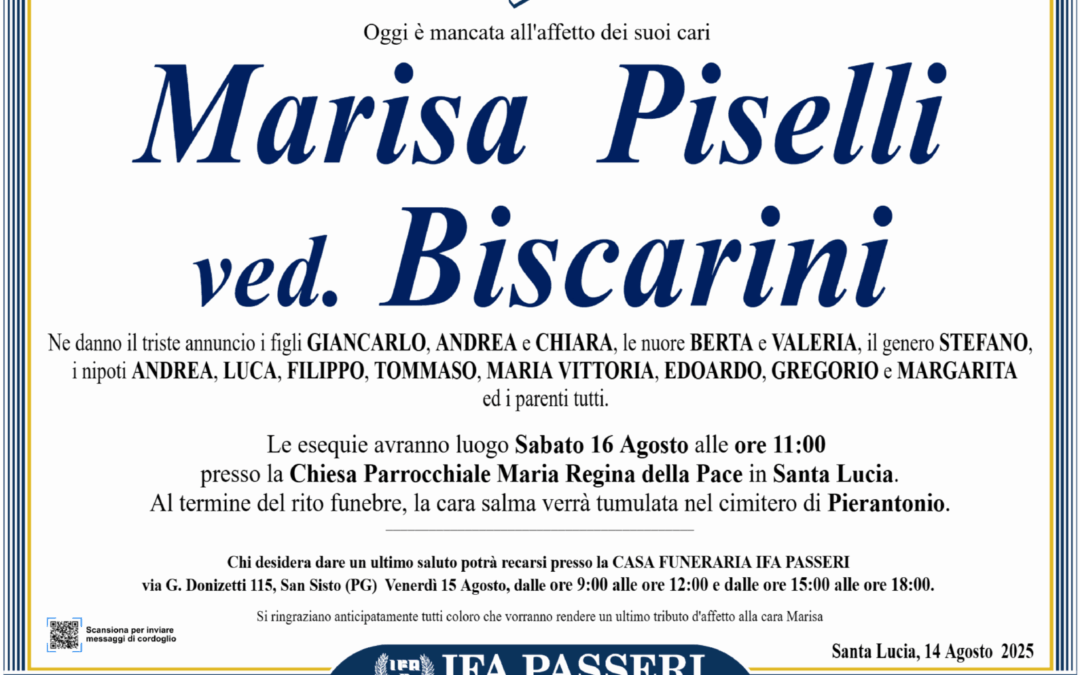 Marisa Piselli ved. Biscarini