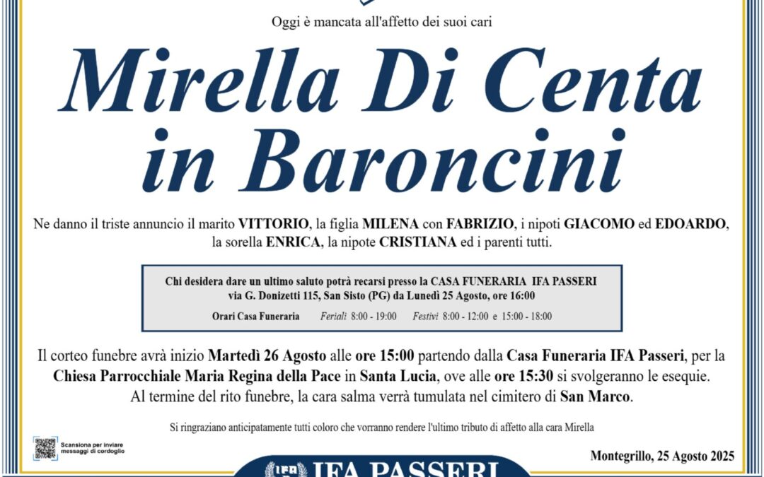 Mirella Di Centa in Baroncini