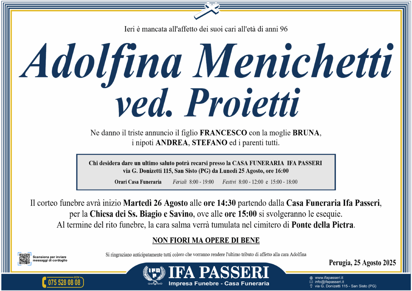 Adolfina Menichetti ved. Proietti