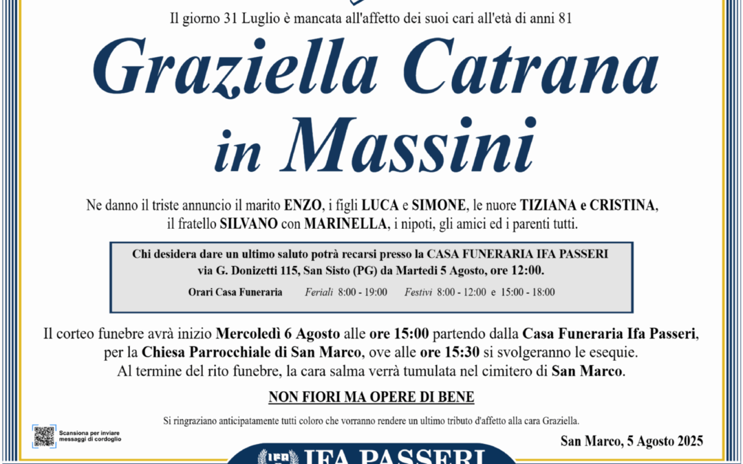 Graziella Catrana in Massini