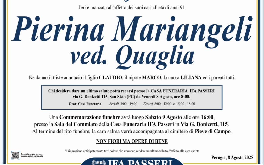 Pierina Mariangeli ved. Quaglia