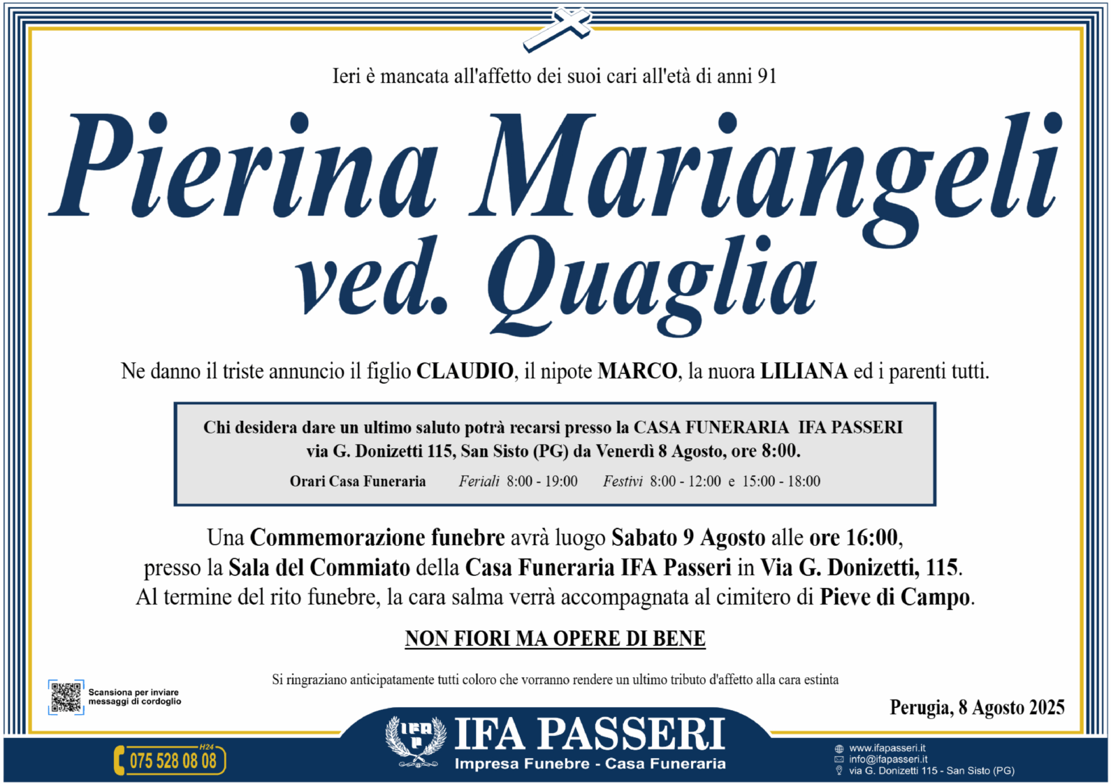 Pierina Mariangeli ved. Quaglia