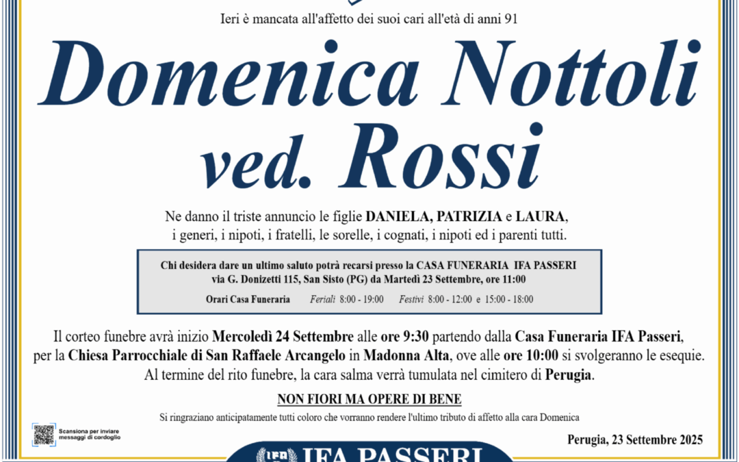 Domenica Nottoli ved. Rossi