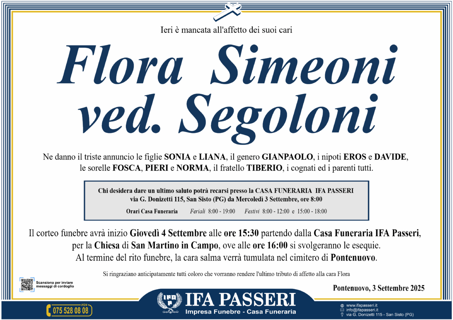 Flora Simeoni ved. Segoloni