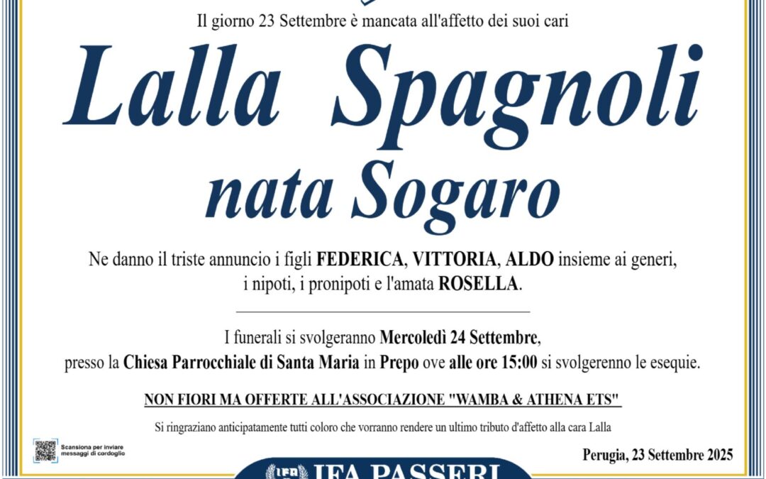 Lalla Spagnoli nata Sogaro