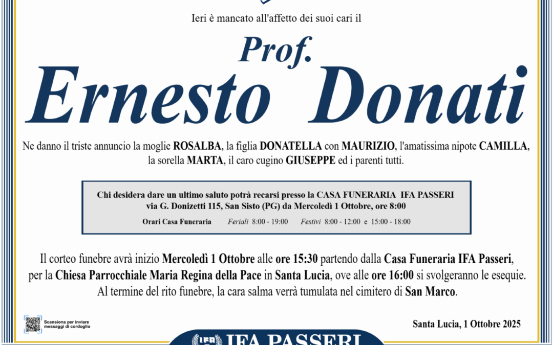 Prof. Ernesto Donati