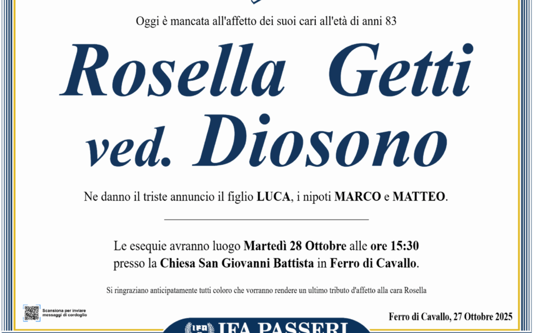 Rosella Getti ved. Diosono