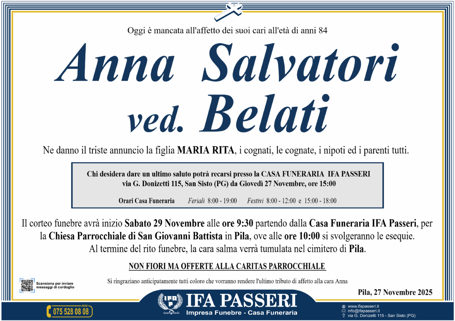 Anna Salvatori ved. Belati
